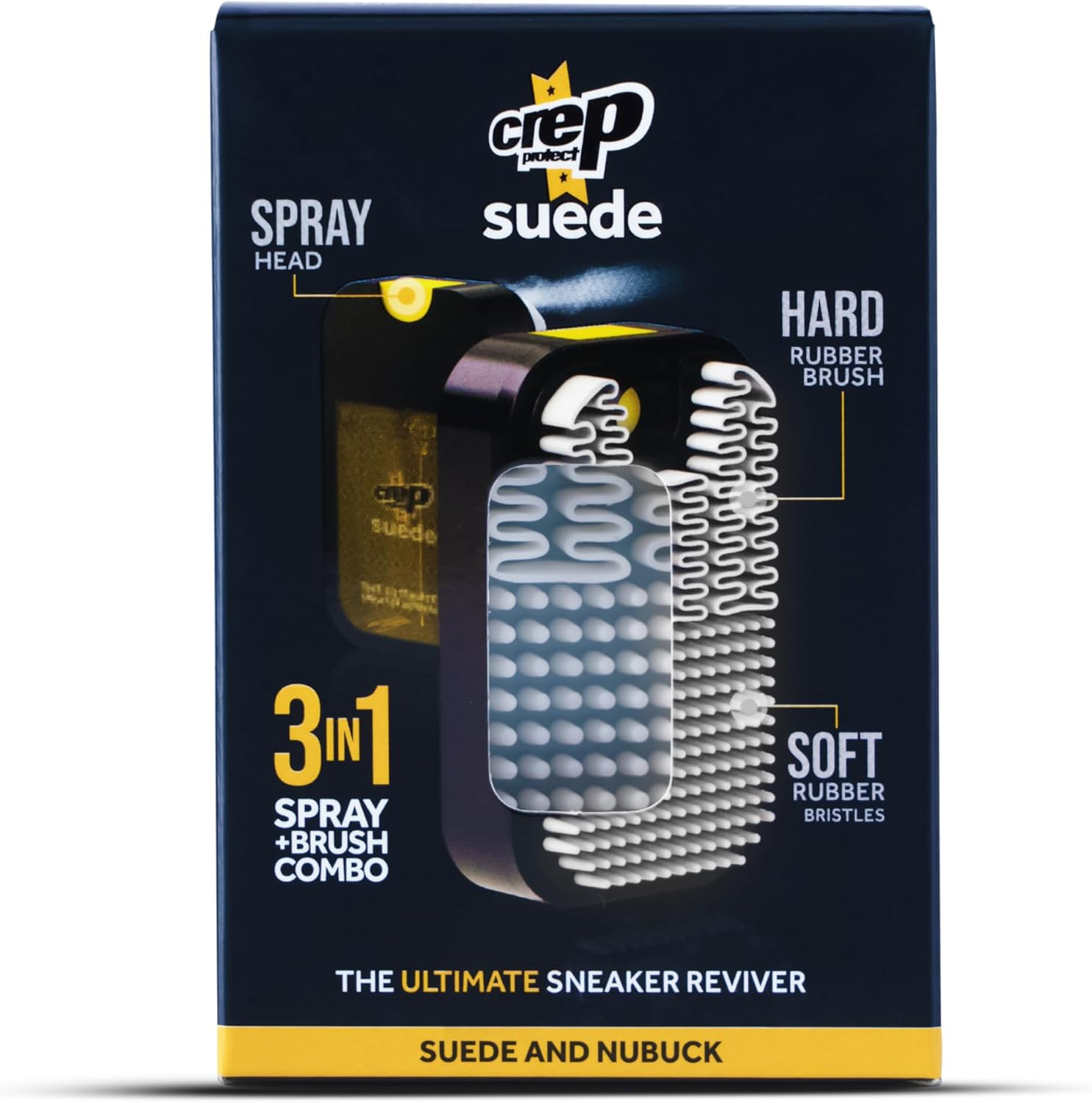Crep Protect Suede Reviver - Cleaner, Conditioner & Brush for Suede Shoes