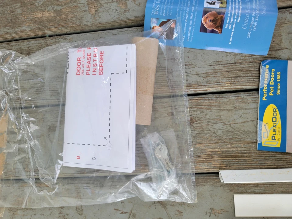 Puerta para mascotas con bloqueo Plexidor Performance - Montaje en pared - Blanco - Grande - NUEVO Foto 4 de 4