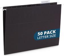 50 Hanging File Folders, 50 Reinforced Hang Folders, Designed for Home and Offic