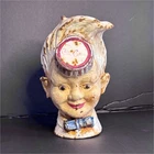 Vintage Coca Cola Sprite Boy Head Coin Bank