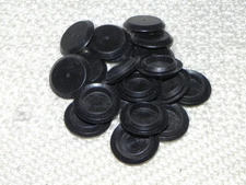 19) Push in Hole Plugs/Caps Black CAPLUGS BPF-7/8" Plastic plug