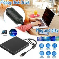 3.5  USB 2.0 Data External Floppy Disk Drive 1.44MB For Laptop PC Win 7/8/10/11