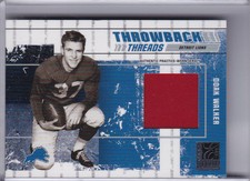 2003 DONRUSS ELITE #TT-12 DOAK WALKER JERSEY DETROIT LIONS HOF 208/250
