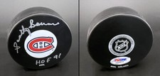 Scotty Bowman SIGNED Montreal Canadiens Puck + HOF 91 Coach PSA/DNA AUTOGRAPHED