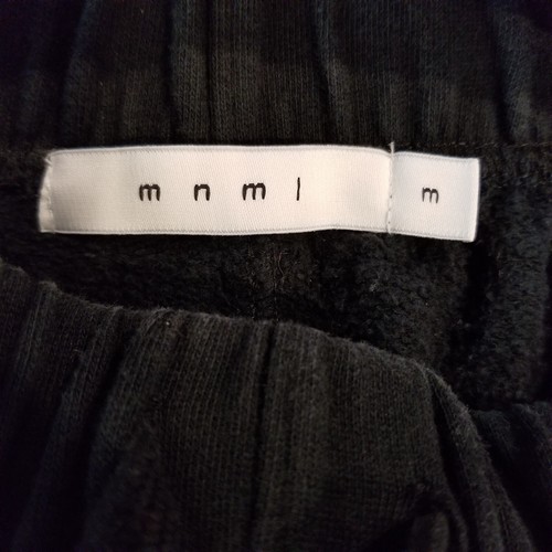 mnml Men Buggy Sweatpants Size M Black Fleece Thick Elastic Waist - Picture 5 of 6