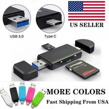Card Reader USB 3.0 Type C Micro SD TF OTG Smart Memory Adapter Laptop Computer
