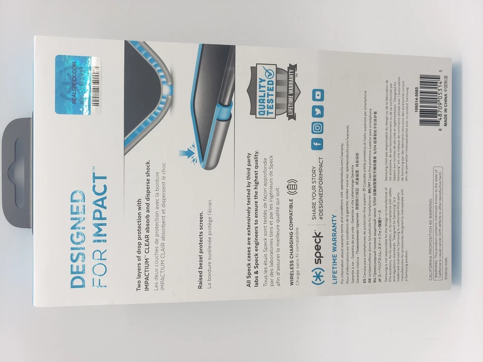 Funda Speck Presidio Clear Series para Samsung Galaxy S9 Plus + - Transparente Foto 4 de 4