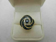 2.50Ct Oval Cut Lab Created Blue Sapphire Engagement Ring 14K Yellow Gold Plated