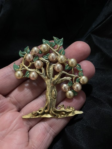 Seltene Vintage Baum Brosche - CORO / REJA