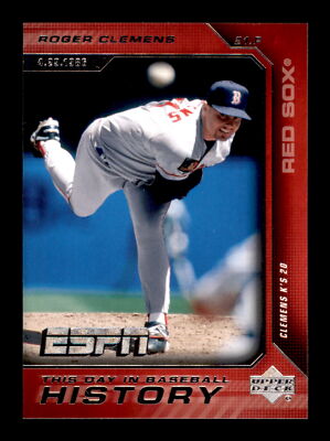 2005 Upper Deck ESPN #BH-4 Roger Clemens  - Crease Free