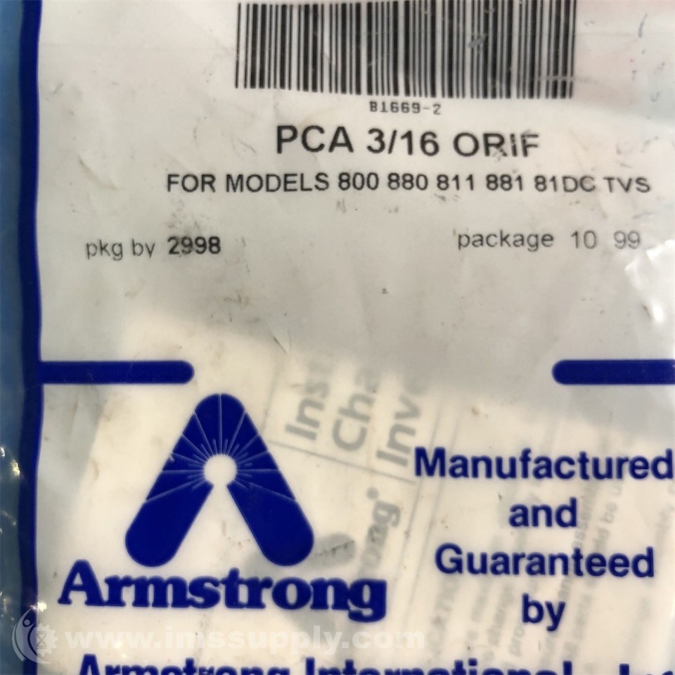 Armstrong Machine Company Inc. pca3/16orif FNFP | eBay