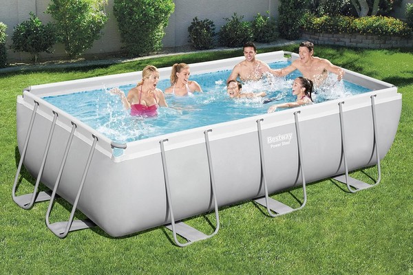 Bestway 56441 Power Steel Frame Pool-Set Mit Filterpumpe 404 X 201 X 100 Cm ,-image