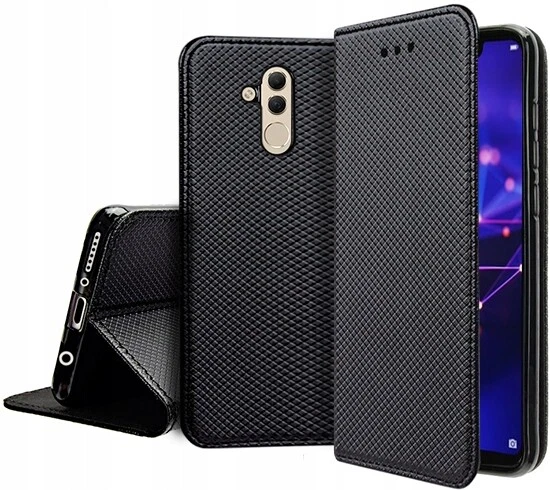 LIBRETTO PER HUAWEI MATE 20 LITE - COVER SMART MAGNET CASE NERO - Immagine 2 di 4