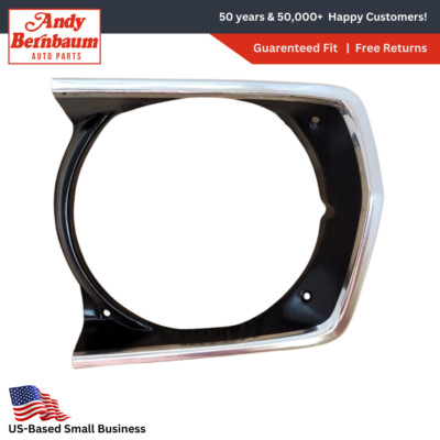 1971-1972 Plymouth Duster Valiant Left Headlight Bezel Cover Trim 3573719 NOS.