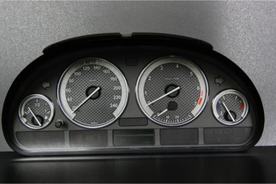 BMW E38 design 2 glow gauge plasma dials tachoscheibe glow shift indicators MPH 