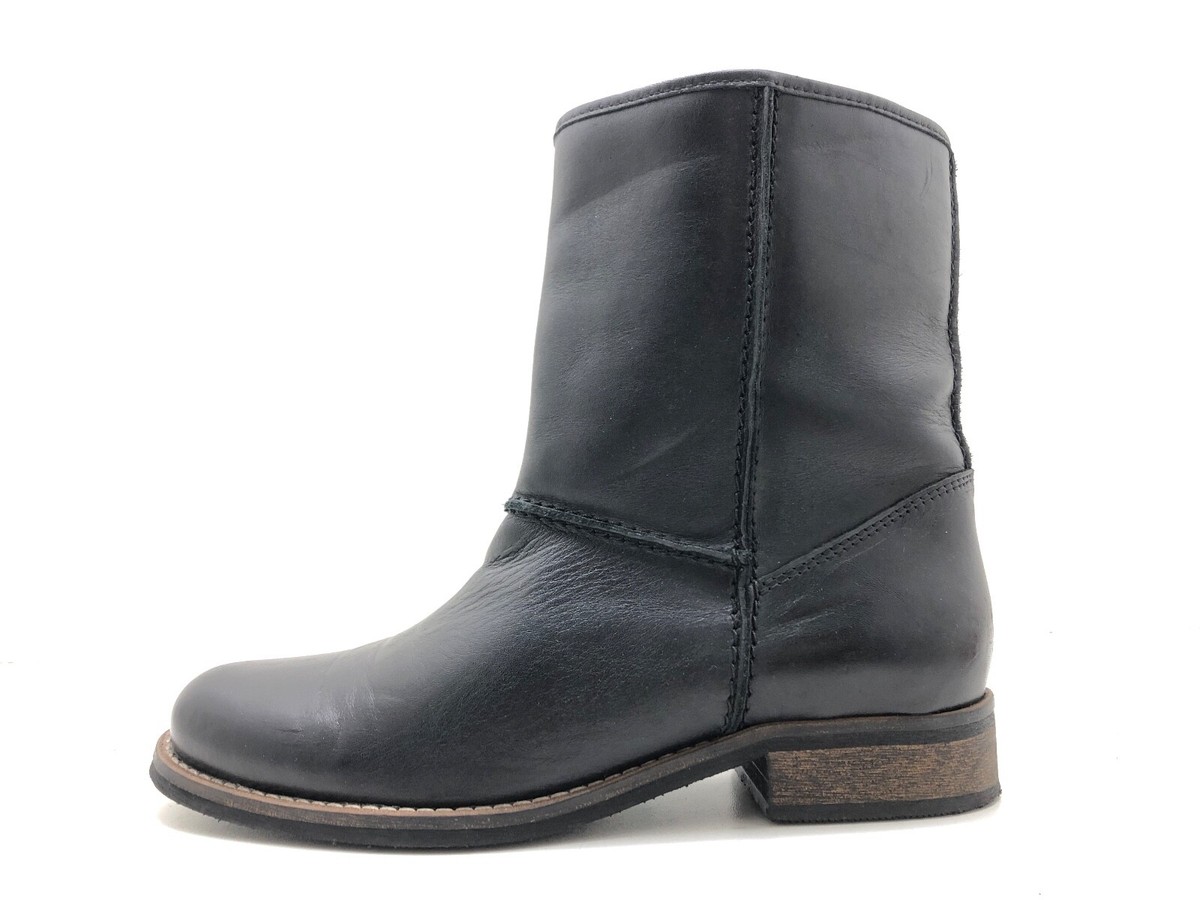 Sommerkind Chelsea Boots Damen Sommerkind Biker Boots Schwarz - Main Image