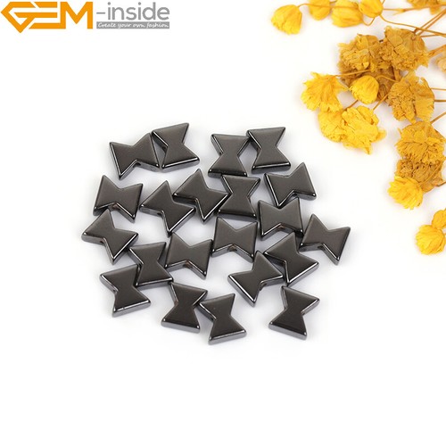 Cuentas de hematita negras naturales fabricación de joyas poder energía chakra 15" moneda cruz - Imagen 255 de 360