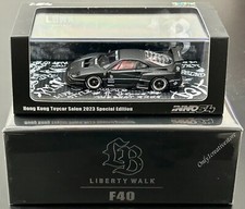INNO64 LBWK Ferrari F40 Hong Kong Toycar Salon 2023 Matte Black 1:64