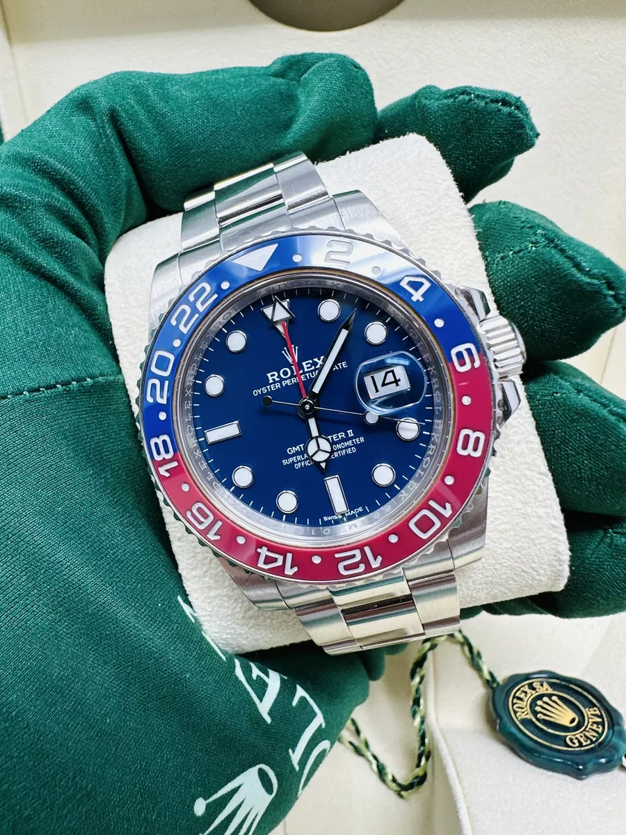 White gold top gmt pepsi