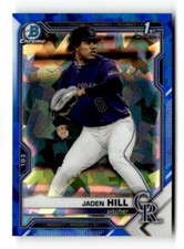 2021 Bowman Chrome Sapphire #BDC-142 Jaden Hill