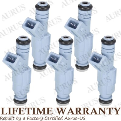 #ad OEM BOSCH 5 Set Fuel Injectors for 1999 2006 Volvo C70 V70 S60 S80 2.3L 2.5L I5 $117.99