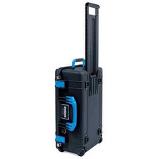 Black  Blue Pelican 1535 Air case. With Foam. Comes with wheels.