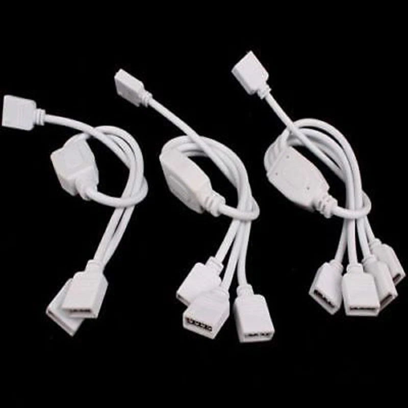 1 to 2/3/4 Splitter 4PIN Female Connector Wire for 3528 5050 RGB LED Strip Light - Image 3 of 4