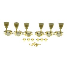 Vintage LP 3x3 Locking Tuners Guitar Tuning keys Fits LP Gold w/ Keystone Button