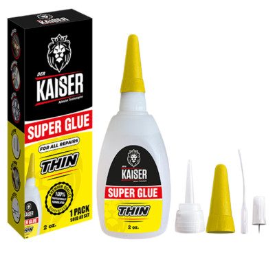 Der Kaiser Thin Cyanoacrylate (CA) Super Glue   2 oz Bottle