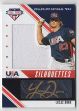 2020 Panini Stars & Stripes - Lucas Dunn Silhouettes Black Gold /89 Auto - USA