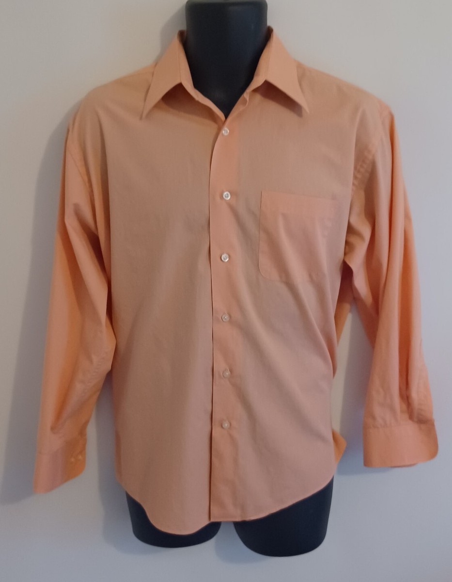 Haggar Mens Button Down Longsleeve Salmon Dress Shirt Size Medium | eBay Haggar Mens Button Down Longsleeve Salmon Dress Shirt Size Medium | eBay