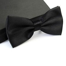 Classic Mens Adjustable Plain Colour Bow Tie Wedding Pre Tied Dickie Bow Tie