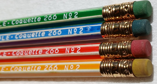 4-"266€ Adler KOKETT Nr. 2 Eagle Pencil Co. U.S.A." Holzstifte / 4 verschiedene Farben - Bild 11 von 16