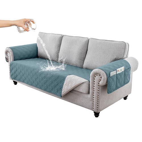 Juego de 3 fundas acolchadas para sofá funda impermeable sofá mascota niños alfombrilla protectora - Imagen 76 de 102