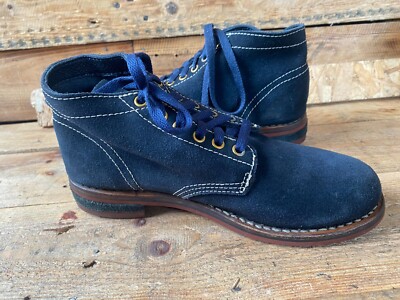 Visvim brigadier mid folk blue suede boots, japan harajuku sz US 8