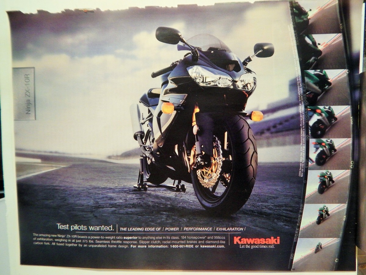 KAWASAKI NINJA ZX-10-R MOTORCYCLE ORIGINAL VTG 2004