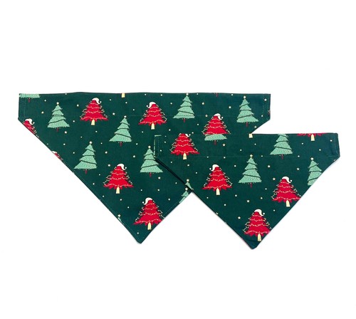 Pañuelos de Navidad para Perros 5 Diseños Festivos 4 Tamaños 100% Algodón Hechos en el Reino Unido - Imagen 20 de 27