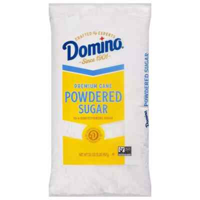Domino Premium Cane Powdered Sugar 10-X Confectioners Sugar 32 Oz (2 LB ...