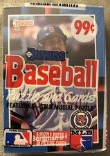 1988 Donruss Cello Pack Dave Bergman Tigers (Top) Bob Boone Angels (Back)