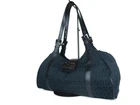 FENDI Zucca Canvas Leather Black Shoulder Bag FS0199