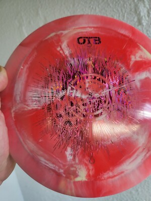 Discraft OTB Exclusive Tour Series swirly ESP Nuke 173-174 Oil Slick Stamp Red