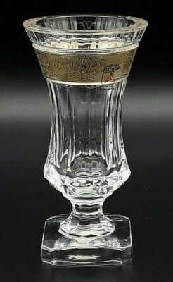 Blumenvase Kristall Gold Geschenkidee Puthod 84434