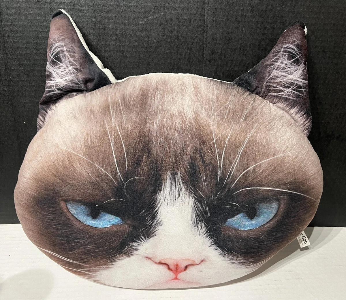 Jakks Tartar Sauce “Grumpy Cat” Large Plush 3D Face Décor Pet Toy Stuffed  Pillow | eBay