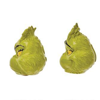 Dept 56 Dr. Seuss Grinch Ceramic Salt & Pepper Shakers - Picture 3 of 3