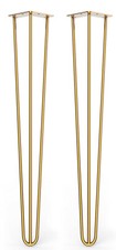 Premium Hairpin Legs Set of 2 Legs -  FREE Screws, Floor Protectors