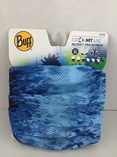 BUFF Junior Multi Functional Cooling Face Mask Headwear UV Kids Blue NWT C8