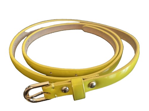 Vintage Donna Katz black Leather Belt with Gold leopards Vintage DONNA KATZ Patent Leather Leopard GOLD Jaguar Cat  main image 4