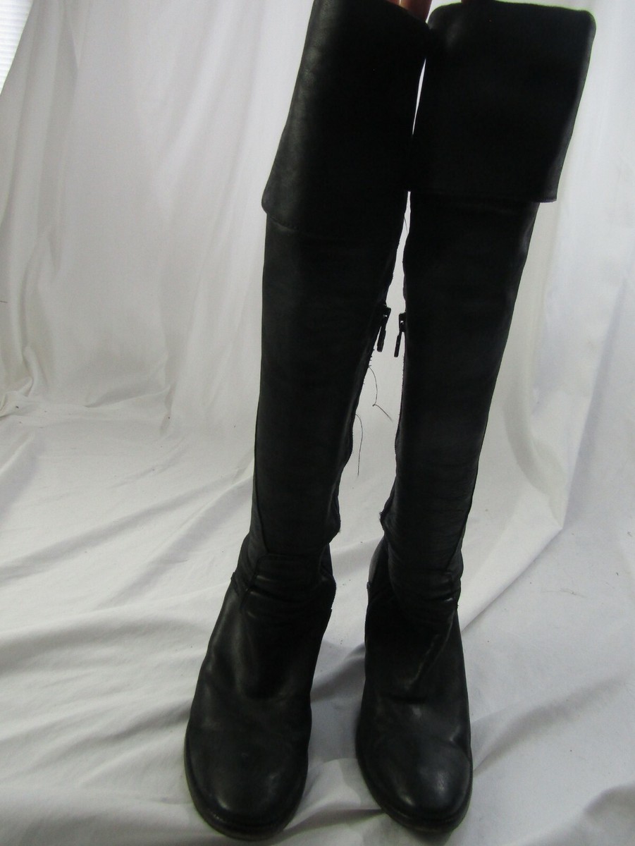 Alberto Fermani Black Fold Over Boots size 37.5 | eBay display picture 1