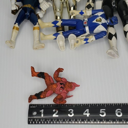 Vintage 90s Bandai Mighty Morphin Power Rangers Action Figure Lot Metallic White - Picture 19 of 19