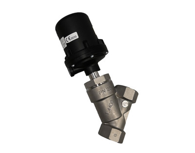 GEMÜ 554 32D 137 51 4 Schrägsitzventil DN32 PN25 Edelstahl pneumatisch